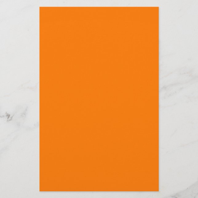 Orange Solid Färg Brevpapper (Framsida)