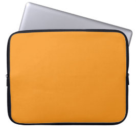 Orange Solid Färg Laptop Fodral