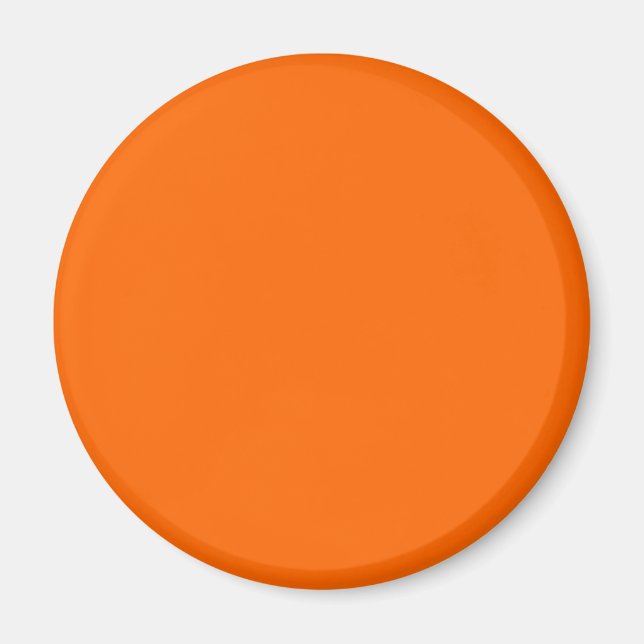 Orange Solid Färg Magnet (Framsidan)