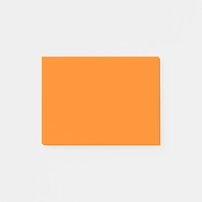 Orange Solid Färg Post-it Block (Framsida)