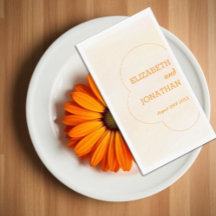 Orange solnedgång bröllop