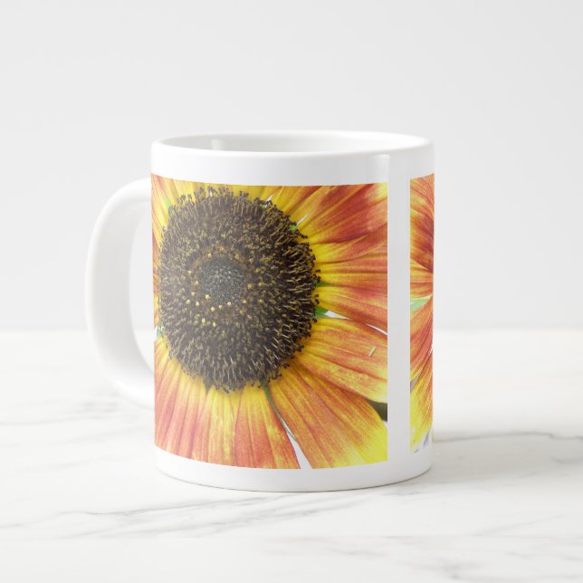 Orange Solros Mugg Jumbo Mugg (Framsida vänster)