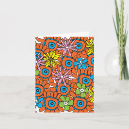 Orange solros vid Cynthia turnerdesigner Kort