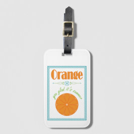 Orange som du glatt det är skolårets sommarslut bagagebricka