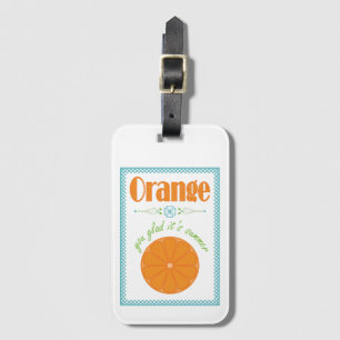Orange som du glatt det är skolårets sommarslut bagagebricka