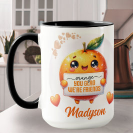 Orange som du har nöjt oss med. Vi är anpassade vä Mugg