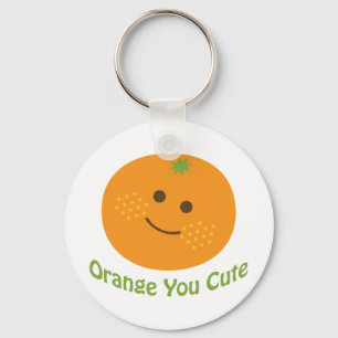 Orange som du klämmer nyckelring