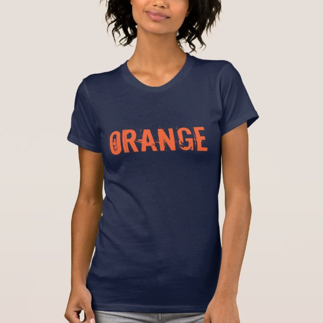ORANGE som protesterar chinan i Tibet T Shirt (Framsida)