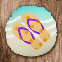 Orange Sommarbeach Vinkarare Flinflip flops dekora