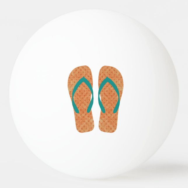 Orange Sommarbussen Party Flinflip flops Pingisboll (Framsidan)