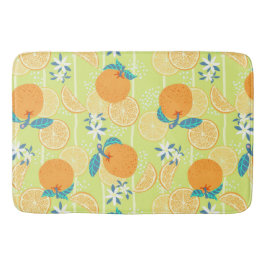 Orange SommarGrönt Badrumsmatta