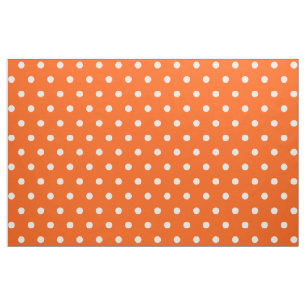 Orange sömnad för polka dotskonsthantverk som tyg