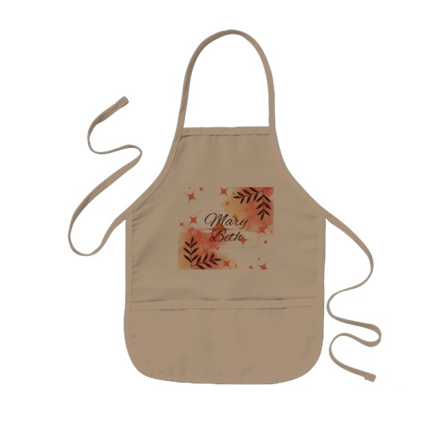 Orange Sonic Child's Apron Barnförkläde (Framsidan)