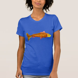Orange söt guldfiskskjorta t shirt