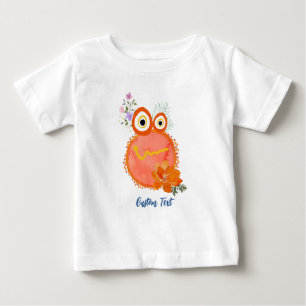 Orange söta små gubbar samling anpassad text t shirt