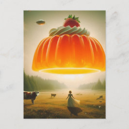 Orange Sötbehandling i mejeribetet Surreal Vykort