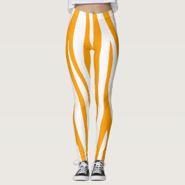 orange sport cultura zebra  leggings