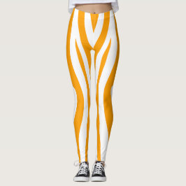 orange sport cultura zebra  leggings