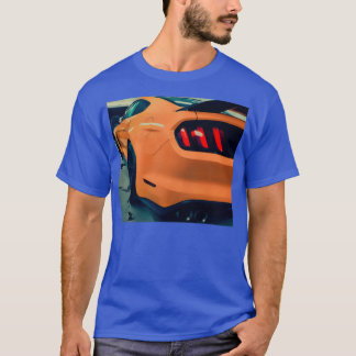 Orange Sports Car Svan Ljus T Shirt