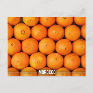 Orange Stalls i Marrakech Marocko Vykort