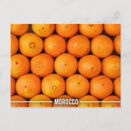 Orange Stalls i Marrakech Marocko Vykort