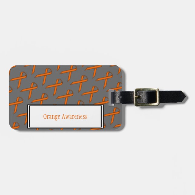 Orange Standard Ribbon av Kenneth Yoncich Bagagebricka (Horisontell Framsida)