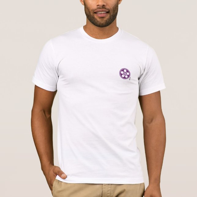 Orange ståndsmässig AikidoT-tröja Tee Shirt (Framsida)