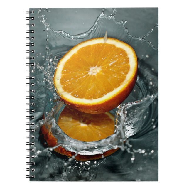 Orange Stänk bärbar dator Anteckningsbok (Framsidan)