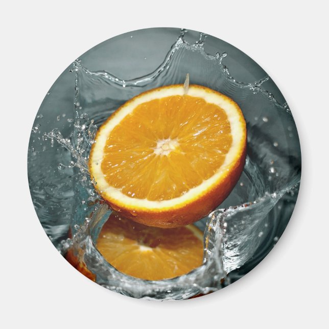 Orange Stänk magnet (Framsidan)