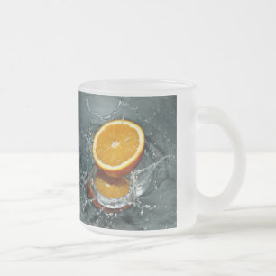 Orange Stänk mugg - välj stil & färg