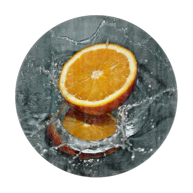 Orange Stänk styckningsbord (Framsidan)