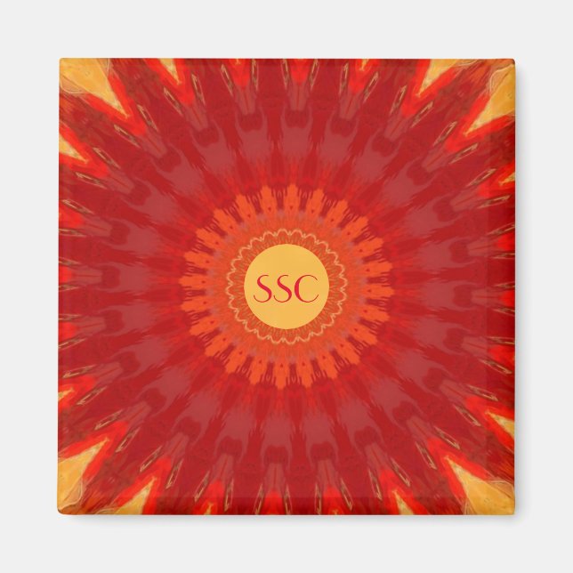 Orange Starburst Magnet (Framsidan)
