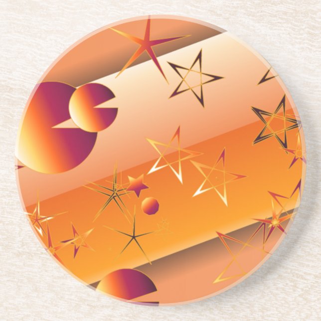 Orange Stars-coaster Underlägg (Framsidan)