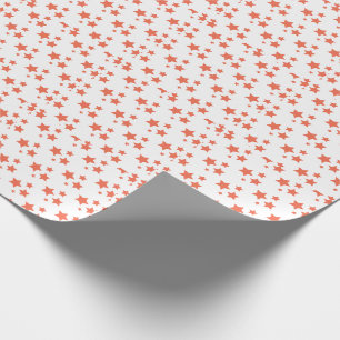 Orange Stars Modern design Papper radbrytning Presentpapper