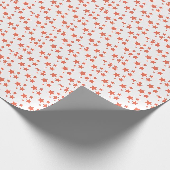 Orange Stars Modern design Papper radbrytning Presentpapper (Hörn)