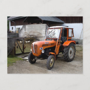 Orange Steyr Tractor KL II Vykort