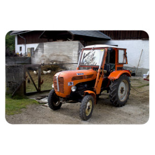 Orange Steyr Traktor KL II Magnet