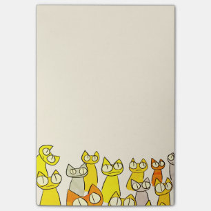Orange stirriga lottkatter post-it block