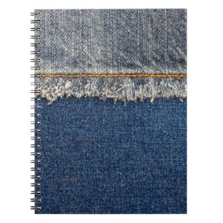 Orange Stitch, Dubbla Denim Patch. Anteckningsbok