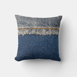 Orange Stitch, Dubbla Denim Patch. Kudde