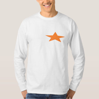 Orange stjärna t-shirt