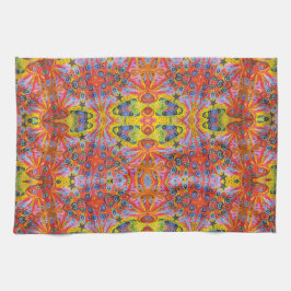 Orange stjärnaö 4 kökshandduk