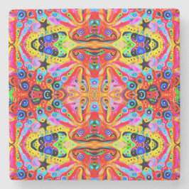 Orange stjärnaö stenunderlägg