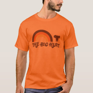 Orange stor menregnbågeT-tröja T-shirt