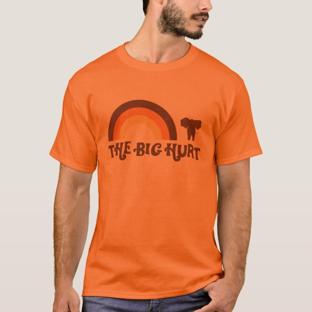 Orange stor menregnbågeT-tröja Tröja (Framsida)
