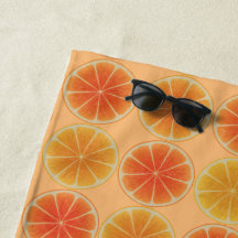 Orange strandhandduk