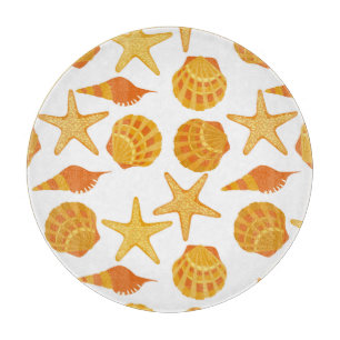 Orange strandsnäckamönster