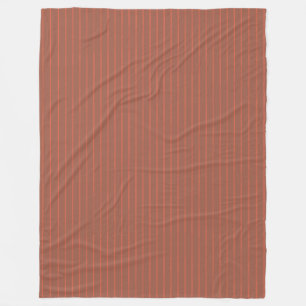 Orange streck fleecefilt