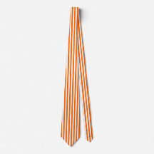 Orange Streck Tie