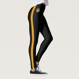 Orange stripe Båda sides Leggings JK 2024